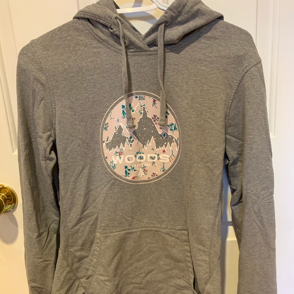 Woods gray hoodie
